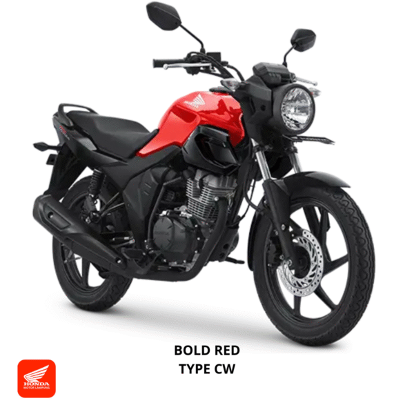Honda CB150 Verza CW warna bold red, dealer Motor Honda Lampung