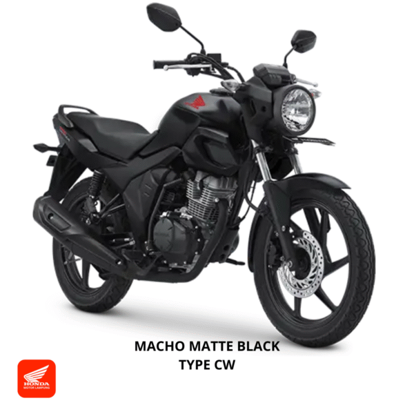 Honda CB150 Verza CW warna macho black, dealer Motor Honda Lampung