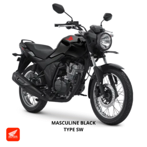 Honda CB150 Verza SW warna masculine black, dealer Motor Honda Lampung