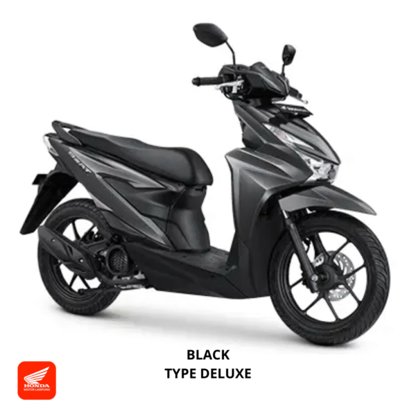 Honda BeAT Deluxe warna black, dealer motor Honda Lampung