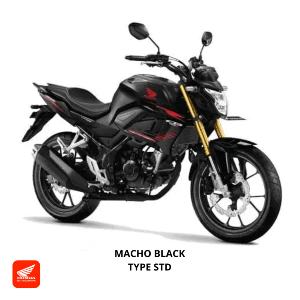 Honda CB150R Streetfire STD warna macho black, dealer Motor Honda Lampung