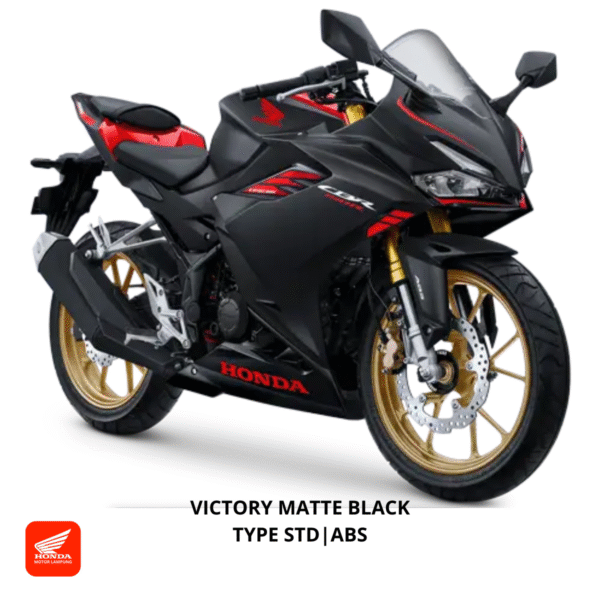Honda CBR150R ABS|STD warna victory mate black,dealer Motor Honda Lampung