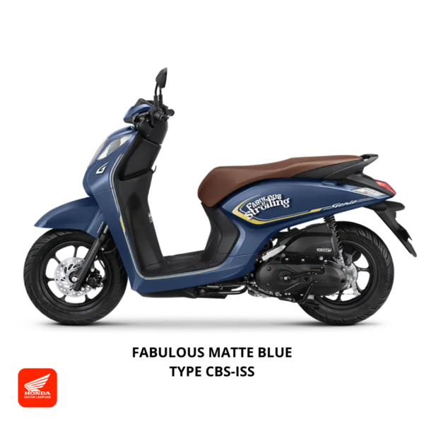 Honda Genio CBS-ISS warna fabulous matte blue, dealer Motor Honda Lampung