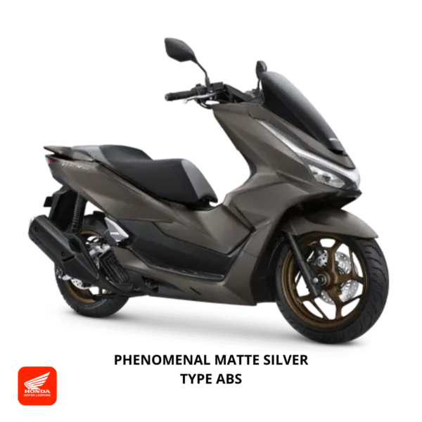Honda PCX160 ABS warna phenomenal matte silver, dealer Motor Honda Lampung