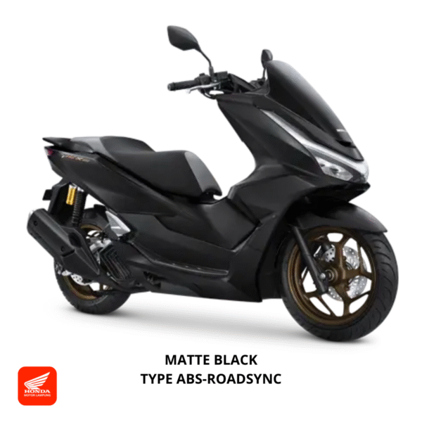 Honda PCX160 ABS-RoadSync warna matte black, dealer Motor Honda Lampung