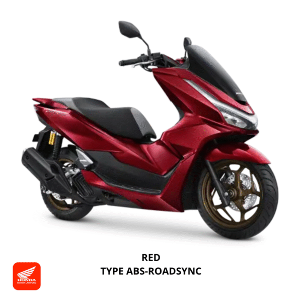 Honda PCX160 ABS-RoadSync warna red, dealer Motor Honda Lampung