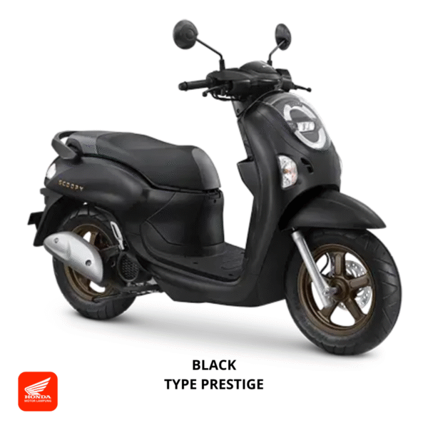 Honda Scoopy Prestige warna black dealer Motor Honda Lampung
