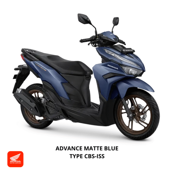Honda Vario 125 CBS-ISS warna advance matte blue. dealer Motor Honda Lampung