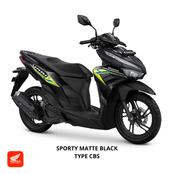 Honda Vario 125 CBS warna sporty matte black, dealer Motor Honda Lampung