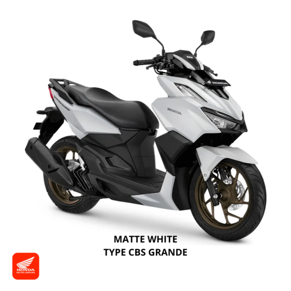 Honda Vario 160 CBS Grande warna matte white, dealer Motor Honda Lampung