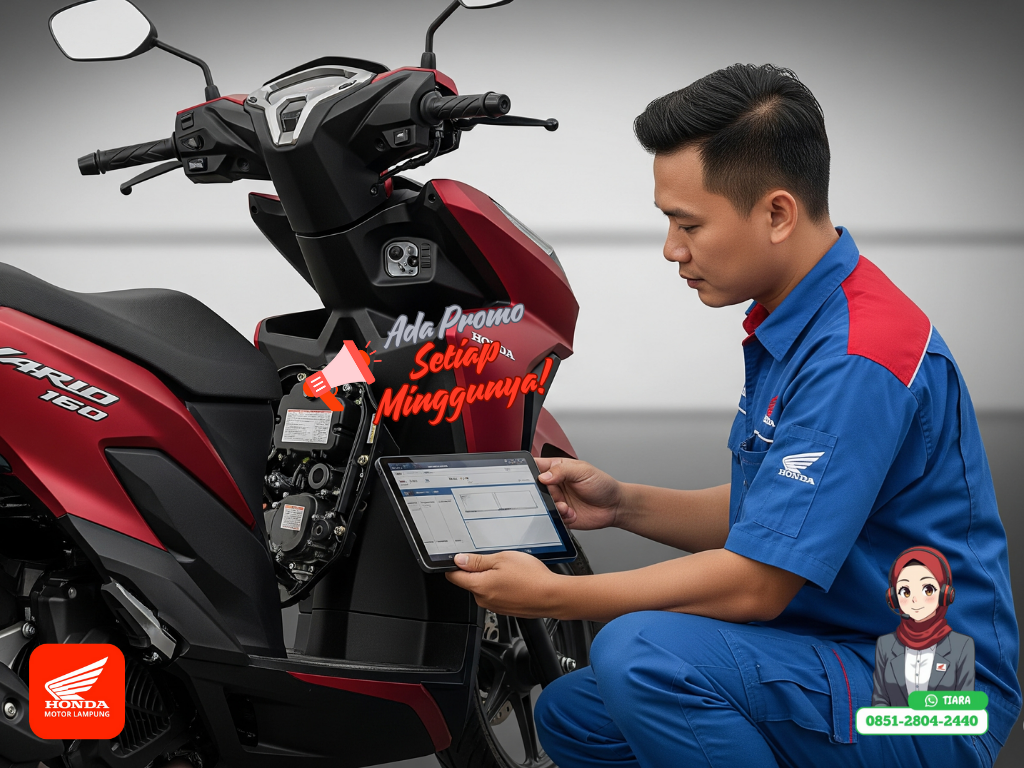 Cara merawat motor honda rutin selain ganti oli.