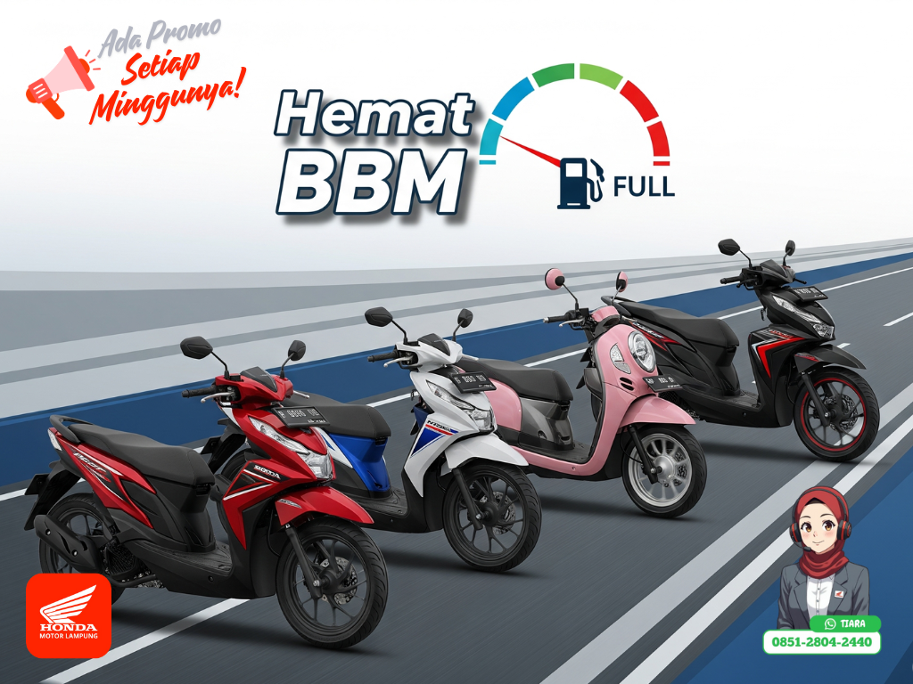 motor honda paling irit BBM sampai 60 KM/Liter