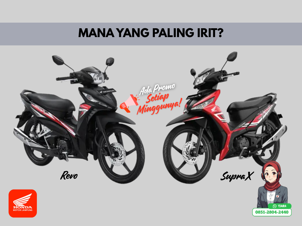 Honda Revo vs. Supra X: Siapa Jagoan Motor Bebek Paling Irit?