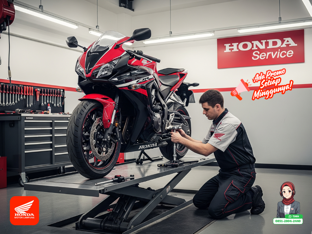 Waktu service pertama motor honda yang tepat