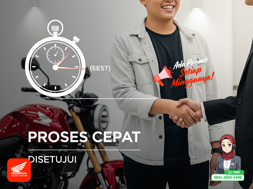 lama proses kredit motor disetujui dealer Motor Honda ampung