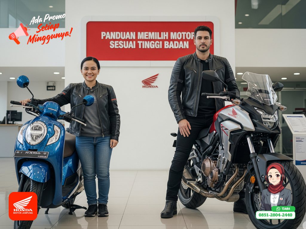 Tips memilih motor honda sesuai tinggi badan
