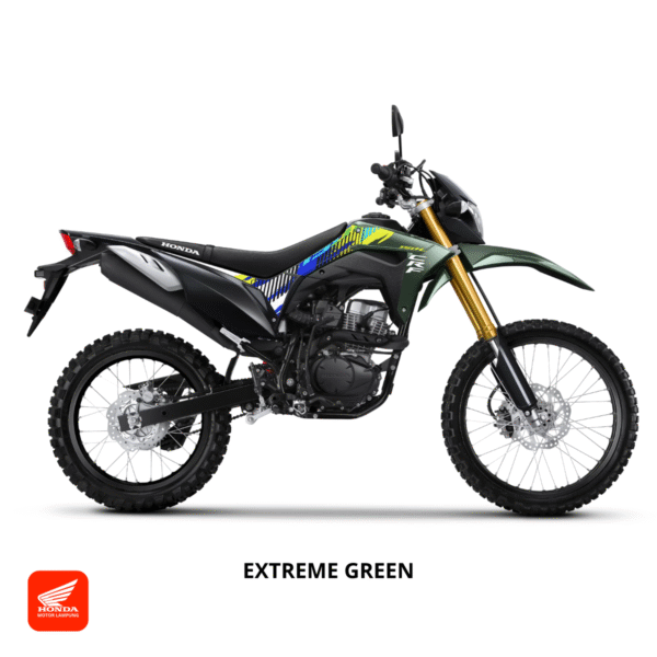 Honda CRF150L warna extreme green, dealer Motor Honda Lampung