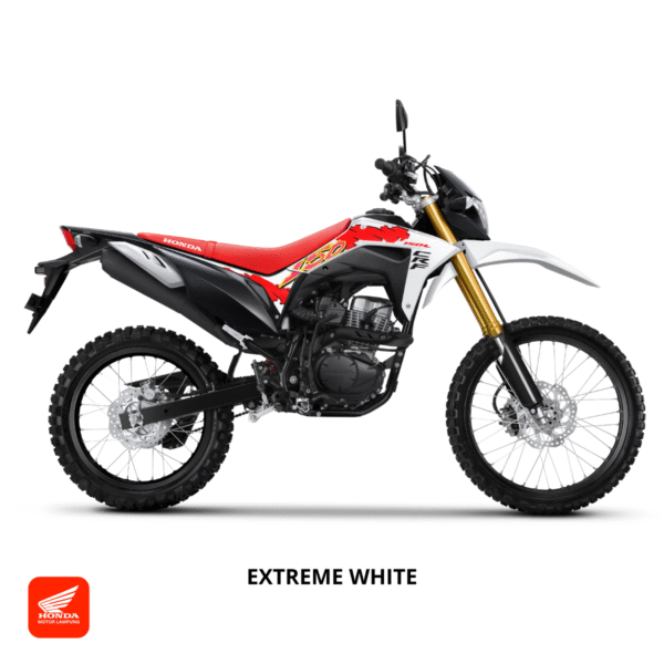 Honda CRF150L warna extreme white, dealer Motor Honda Lampung