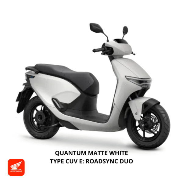 Honda CUV e: RoadSync Duo warna quantum matte white, dealer Motor Honda Lampung