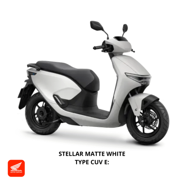 Honda CUV e: warna stellar matte white, dealer Motor Honda Lampung