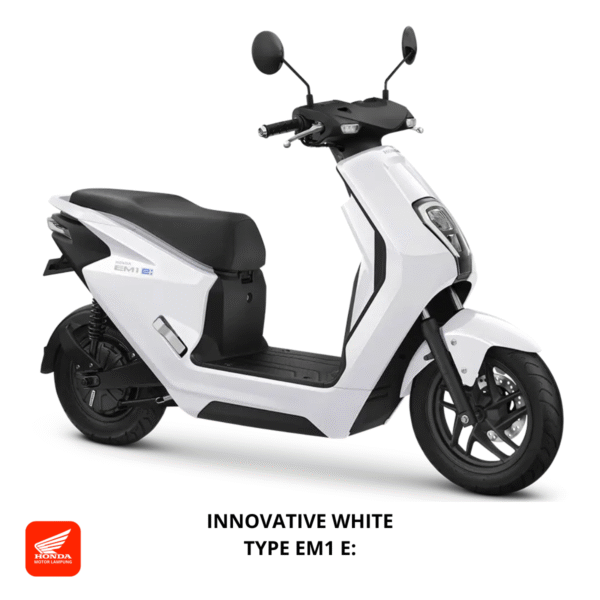 Honda EM1 e: warna innovative white, dealer Motor Honda Lampung