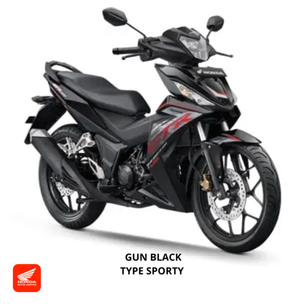 Honda Supra GTR 150 Sporty warna gun black, dealer Motor Honda Lampung