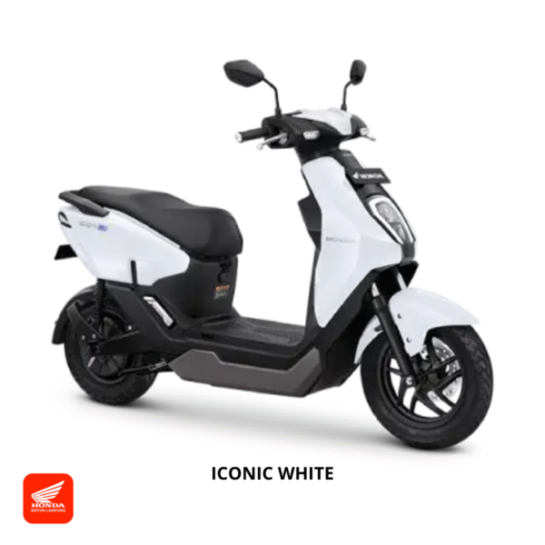 Honda ICON e: warna iconic white, dealer Motor Honda Lampung