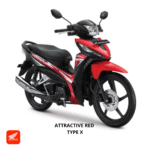 Honda Revo X warna attractive red, dealer Motor Honda Lampung