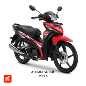 Honda Revo X warna attractive red, dealer Motor Honda Lampung