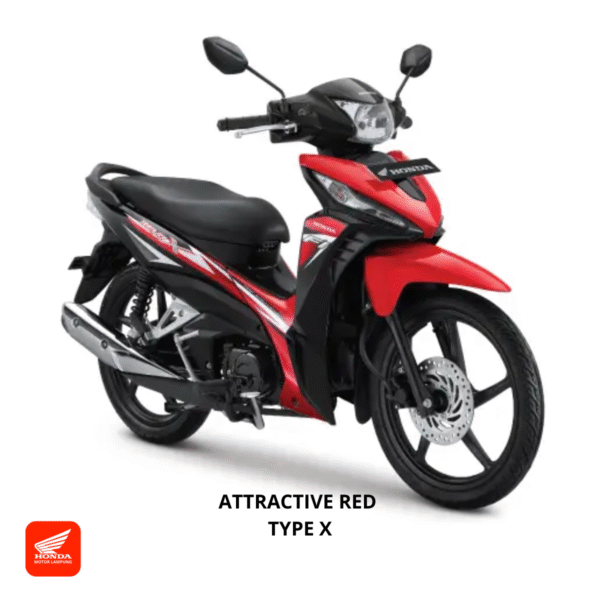 Honda Revo X warna attractive red, dealer Motor Honda Lampung