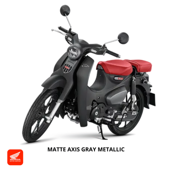 Honda Super Cub C125 warna matte axis gray mettalic, dealer Motor Honda Lampung
