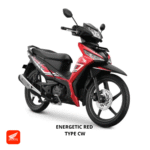 Honda Supra X 125 FI CW warna energetic red, dealer Motor Honda Lampung