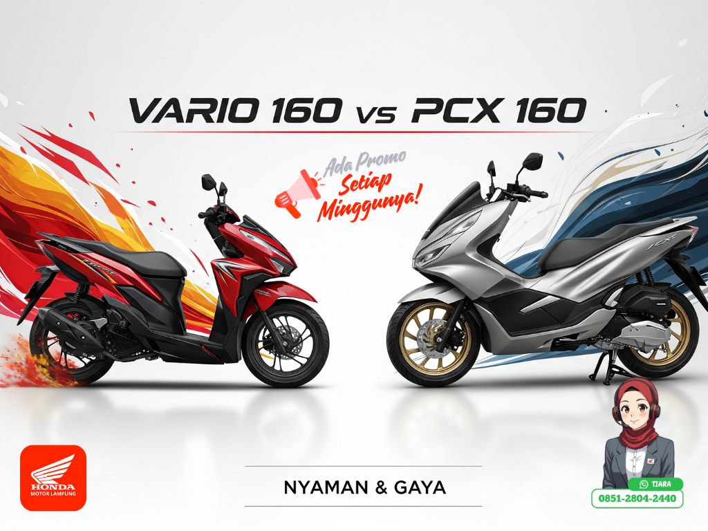 Perbandingan vario 160 dan pcx 160. yang lebih nyaman dan gaya