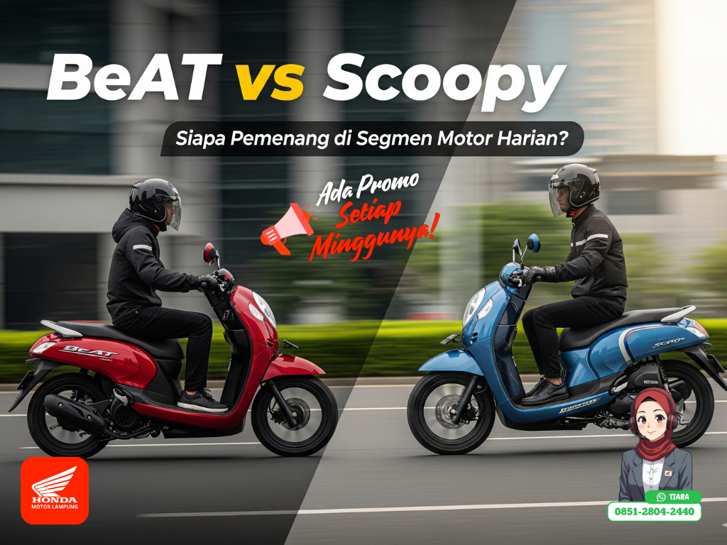 Honda BeAT dan Scoopy – Siapa Pemenang di Segmen Motor Harian?