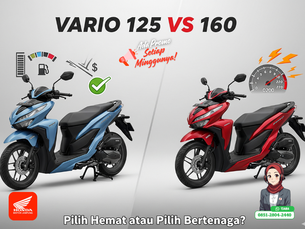 Honda Vario 125 vs Vario 160: Pilih Hemat atau Pilih Bertenaga?