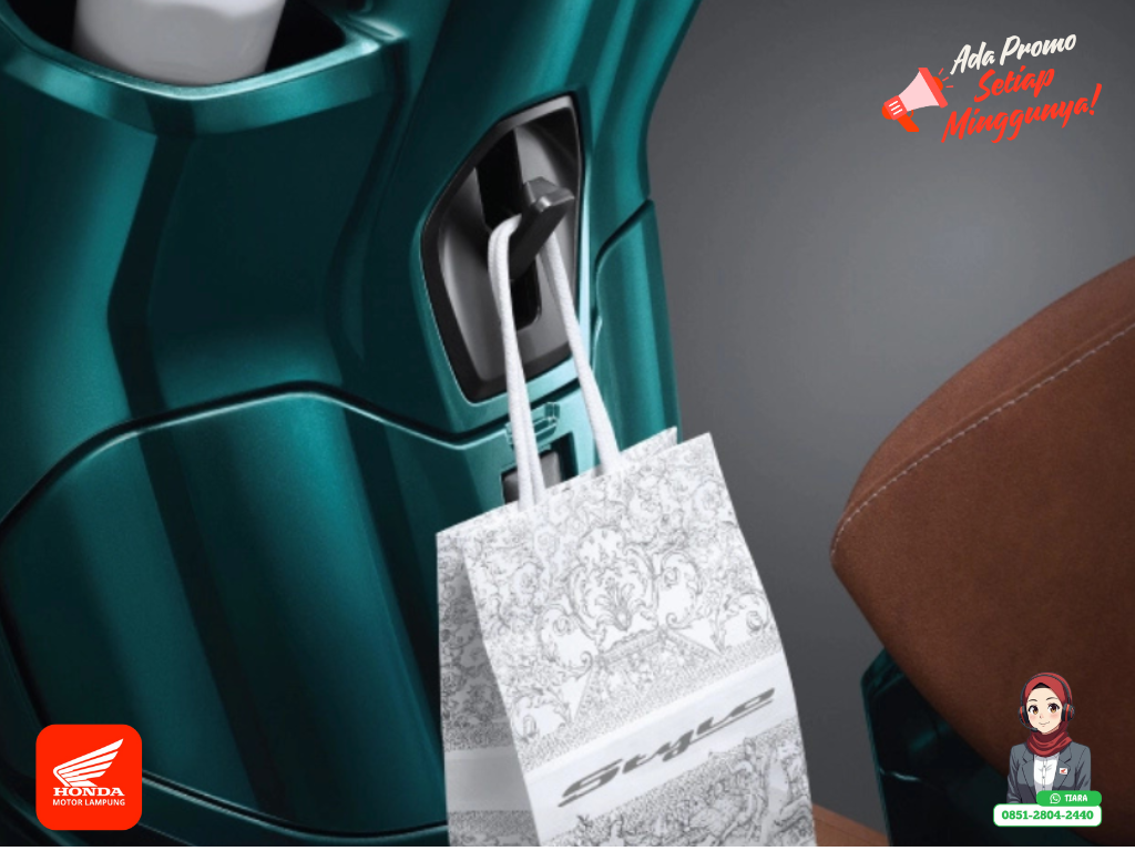 Fitur Tersembunyi Stylo 160: Pop-up Center Hook yang Menjaga Estetika Motor Tetap Rapi