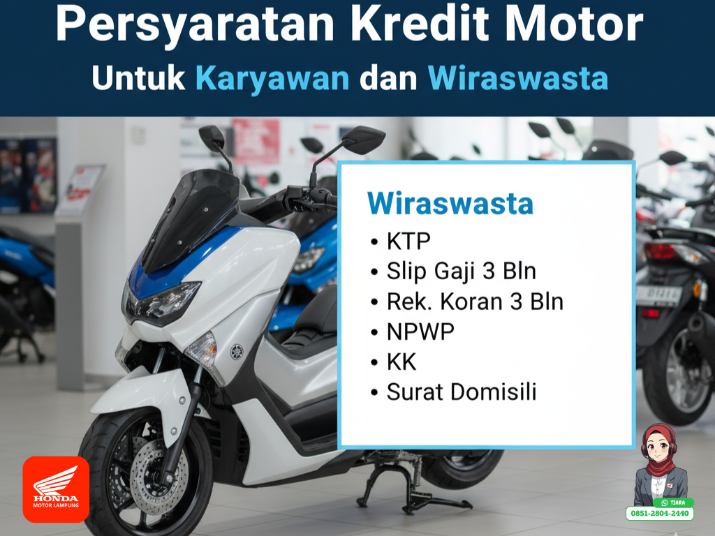 Kredit Motor Diterima 100%: Persyaratan Kredit Motor untuk Karyawan dan Wiraswasta