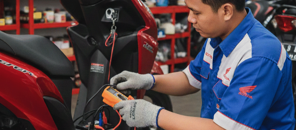 Jangan Sampai Mogok! Ini Langkah Mudah Cek Kesehatan Aki Motor Anda Sendiri