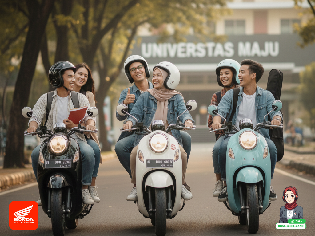 Tampil Stylish: Honda Scoopy Jadi Motor Pilihan Anak Muda