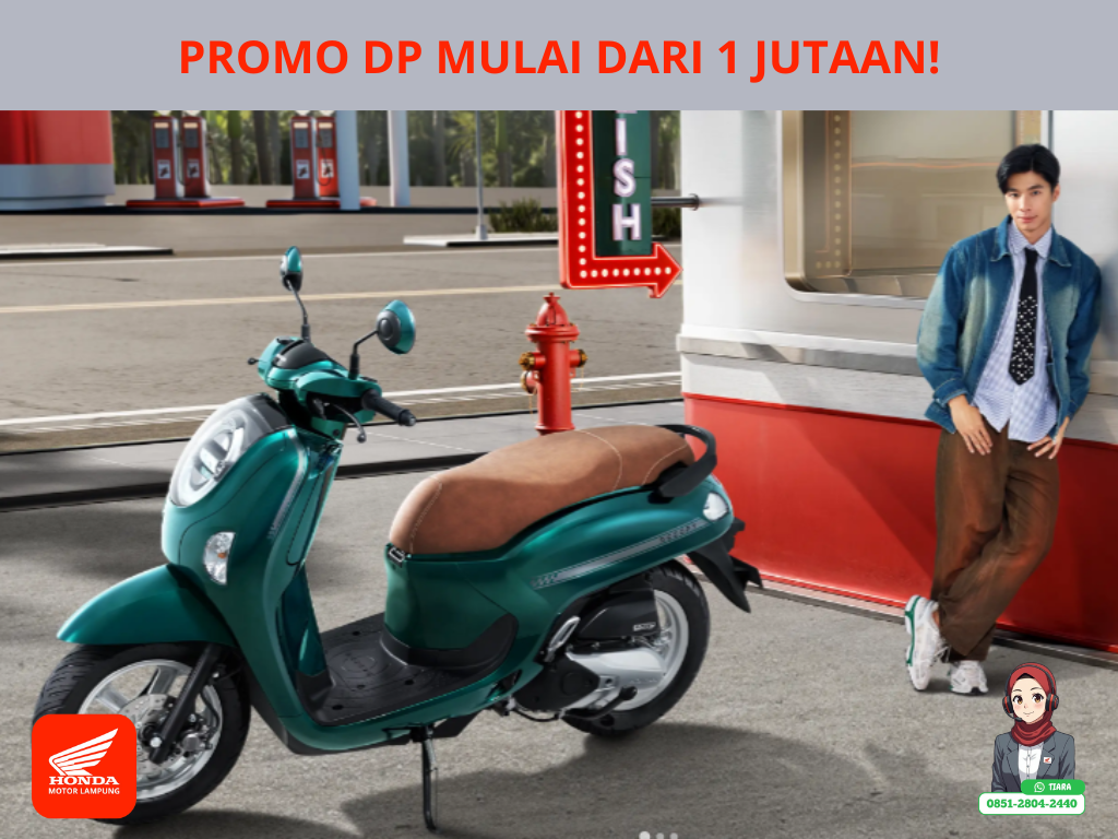 Promo Spesial: DP Honda Scoopy Mulai Dari 1 Jutaan di Motor Honda Lampung