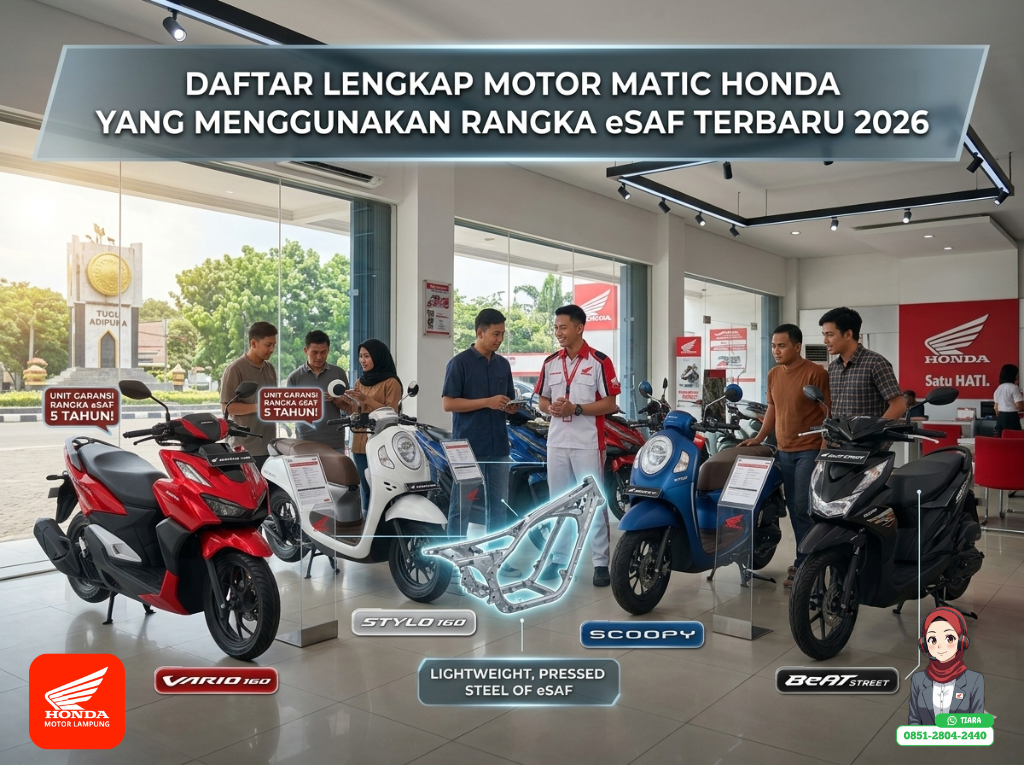 Daftar Lengkap Motor Matic Honda yang Menggunakan Rangka eSAF Terbaru 2026