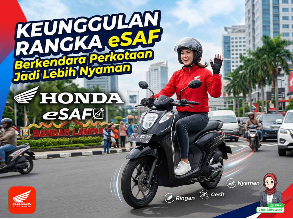 Keunggulan Rangka eSAF yang Membuat Berkendara di Perkotaan Jadi Lebih Nyaman