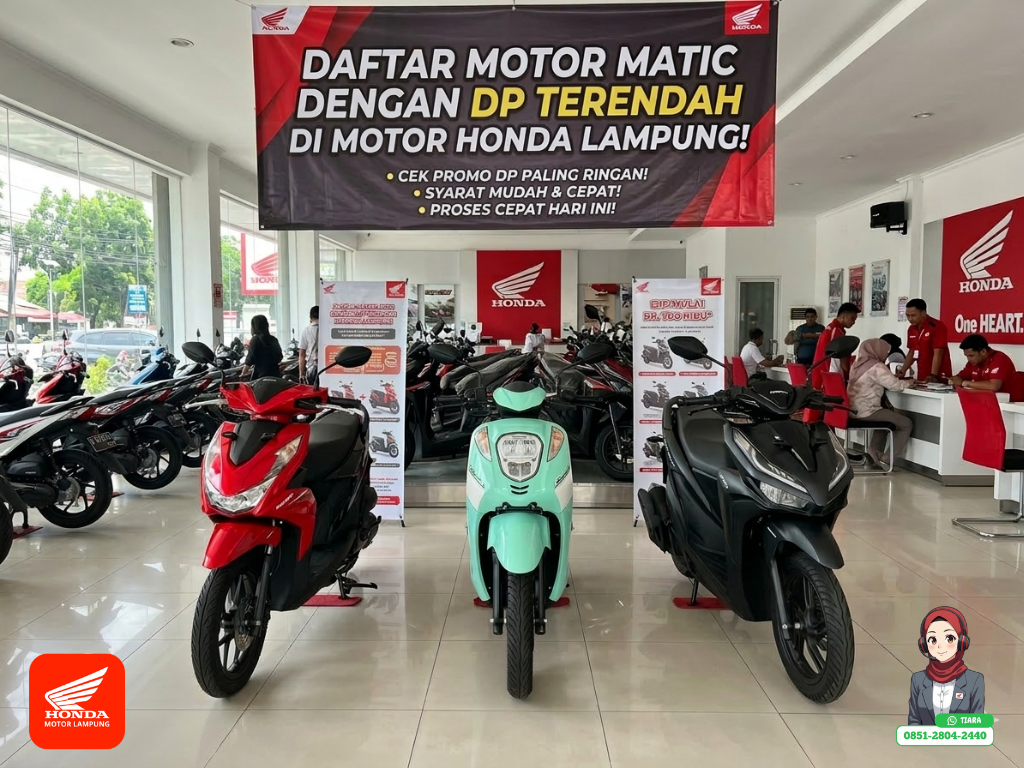 Ingin Motor Baru tapi Dana Terbatas? Ini Daftar Motor Matic Honda dengan DP Terendah