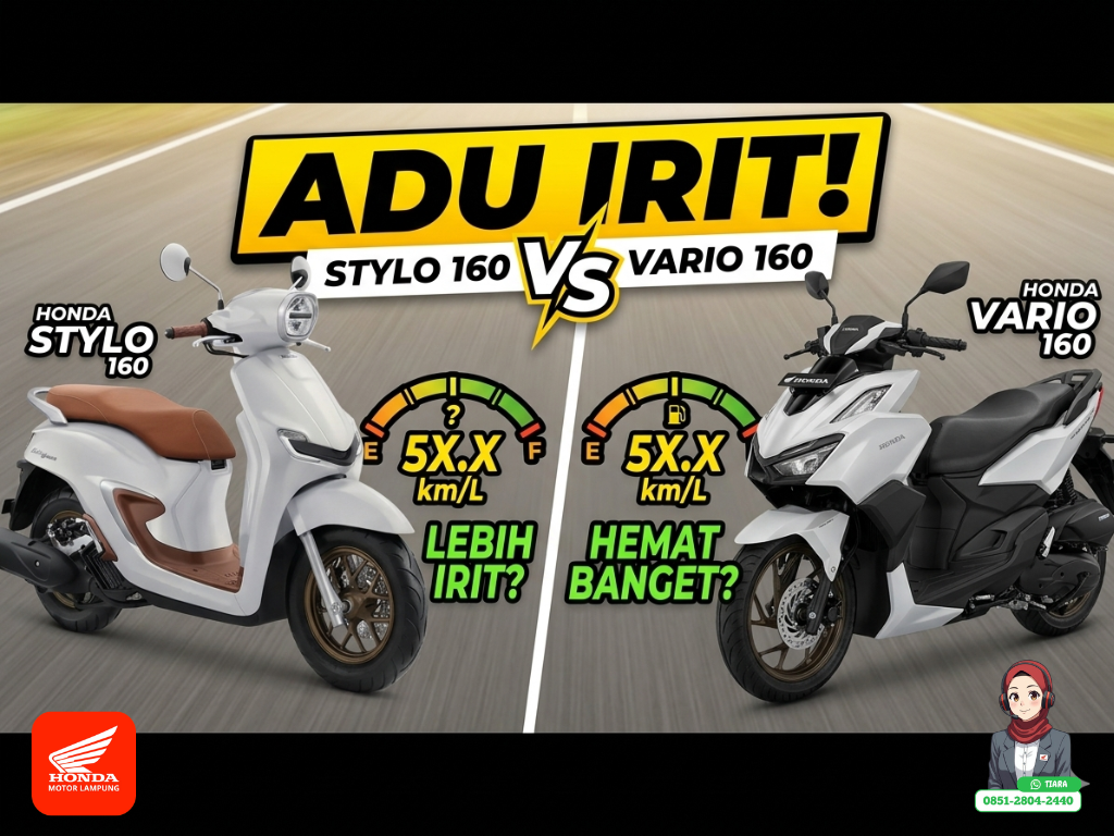 Adu Irit Stylo 160 vs Vario 160: Mana yang Lebih Hemat Bensin untuk Keliling Kota?