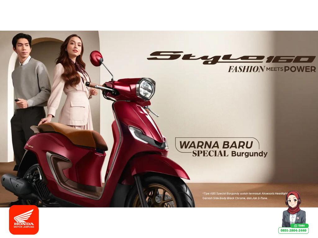 Honda Stylo 160 Rilis Warna Special Burgundy 2026: Tampil Makin Mewah dan Berkelas!