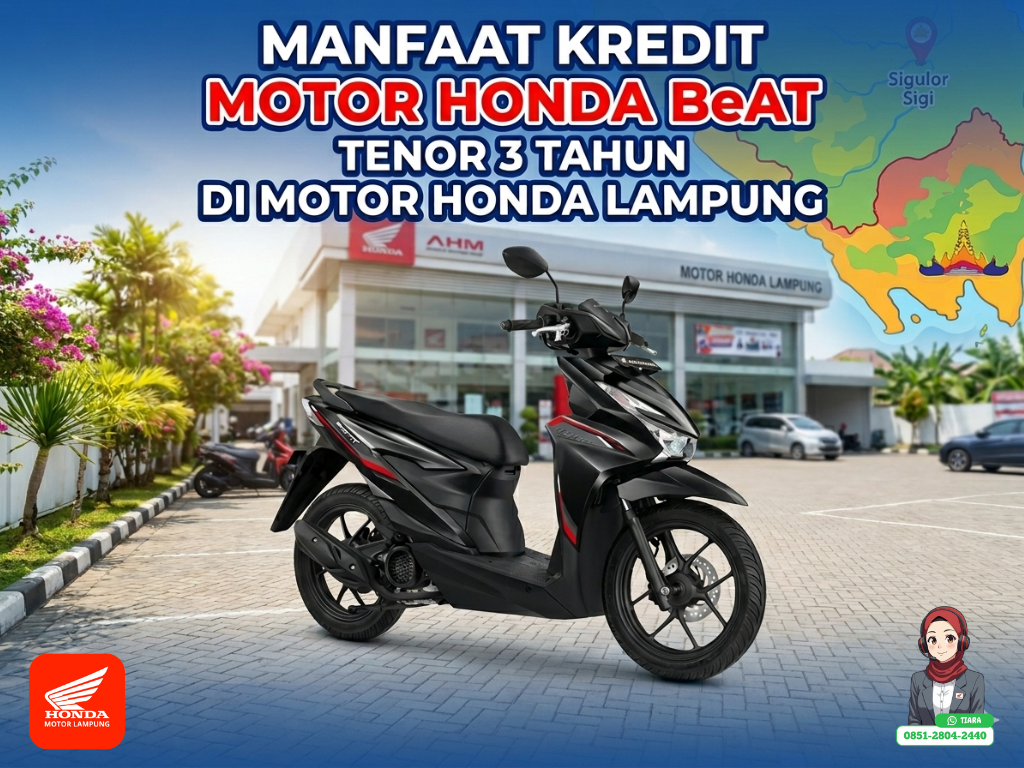 Bisa Atur Tabungan! Manfaat Kredit Motor Honda BeAT Tenor 3 Tahun di Motor Honda Lampung
