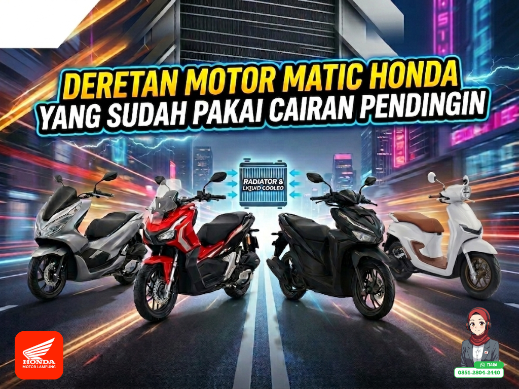 Ini Deretan Motor Matic Honda yang Sudah Pakai Air Radiator