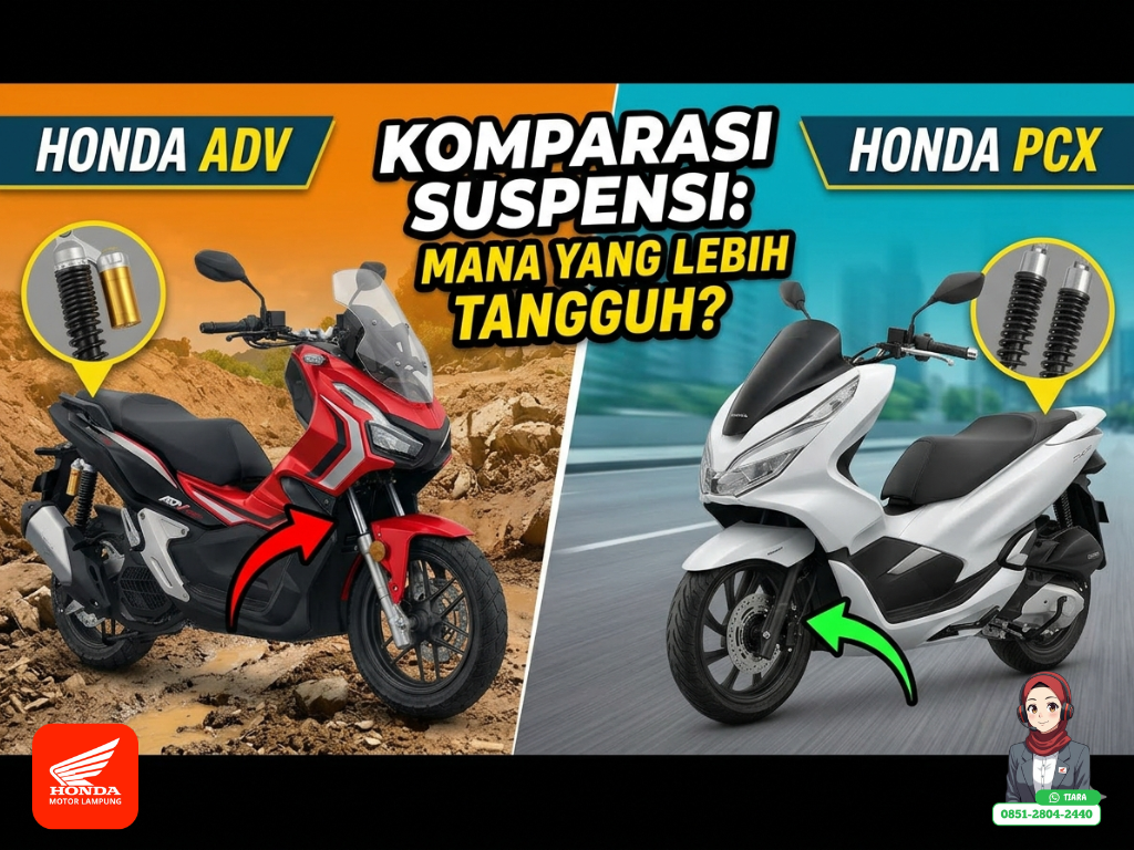 Komparasi Suspensi Honda ADV vs PCX: Mana yang Lebih Tangguh di Segala Medan?