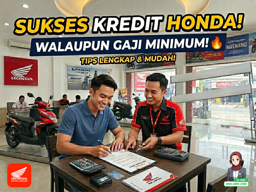 Tips Sukses Kredit Motor di Motor Honda Lampung Meski Gaji Hanya 3 Juta Per Bulan